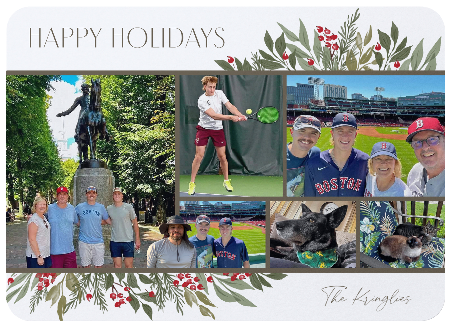Holiday card collage